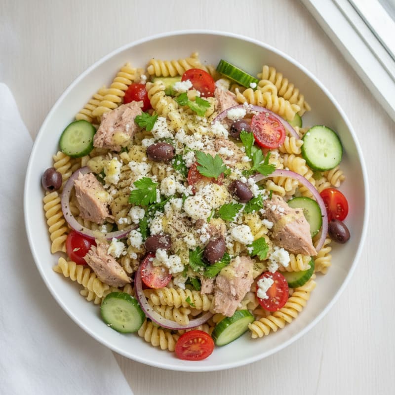 Mediterranean Tuna Pasta Salad