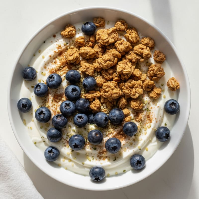 Blueberry Yogurt Bowl with Granola