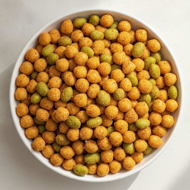 Roasted Chickpea and Edamame Snack Mix