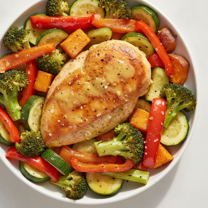 Lemon Herb Roasted Chicken and Vegetables