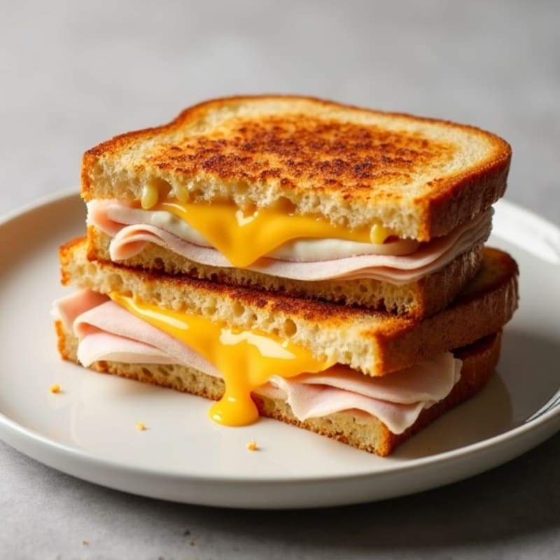 Crispy Three-Cheese Sourdough Melt