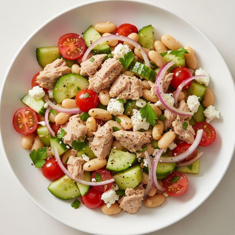 Mediterranean Tuna and White Bean Salad