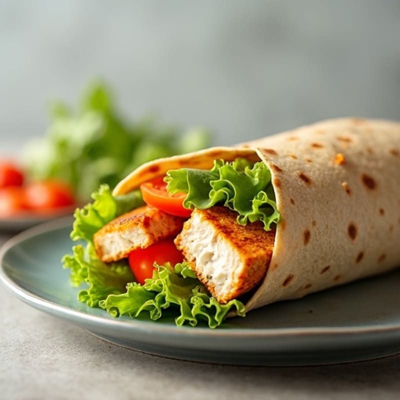 Healthy Buffalo Ranch Chicken Wrap