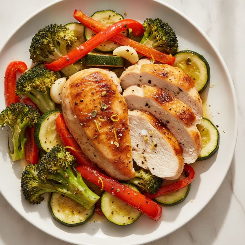 Lemon Herb Roasted Chicken and Vegetables