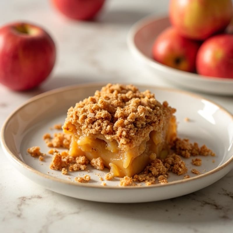 Cinnamon-Spiced Apple Oat Crumble