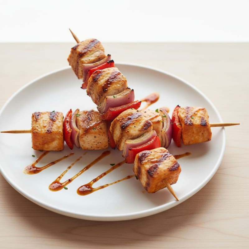 Grilled Chicken and Sweet Potato Skewers
