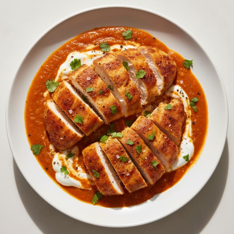 Indian-Spiced Chicken with Tomato Cream Sauce
