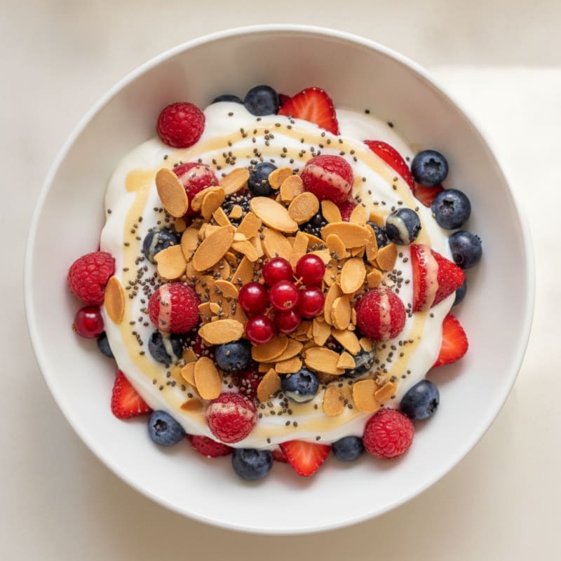 Berry and Almond Yogurt Parfait