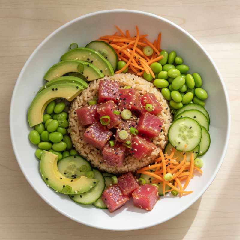 Hawaiian Ahi Tuna Poke Bowl