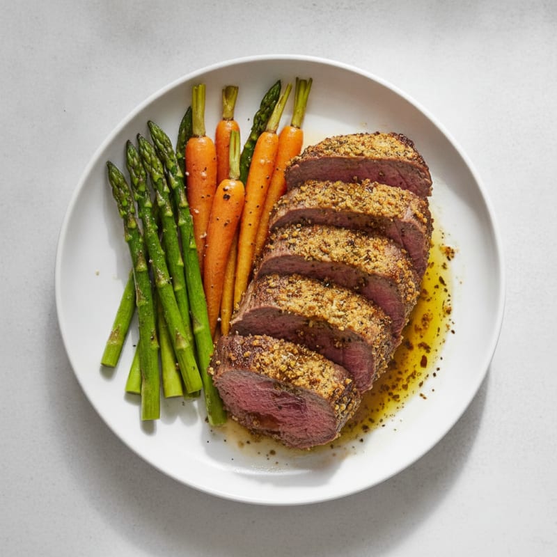 Garlic Herb Roasted Beef Tenderloin