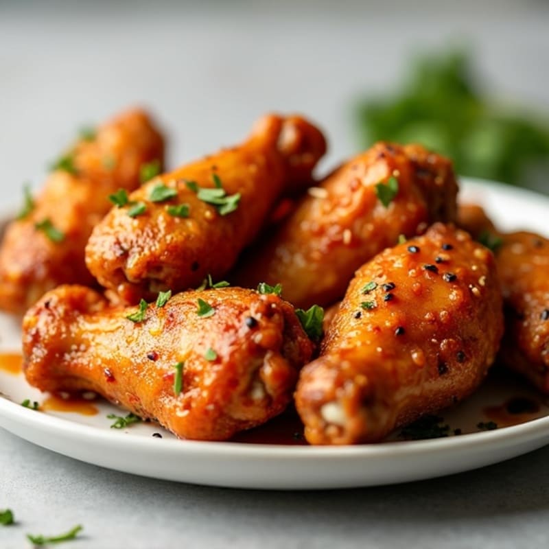 Crispy Baked Honey-Garlic Chicken Wings