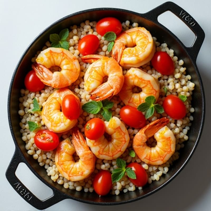 Saffron-Spiced Seafood and Rice Skillet