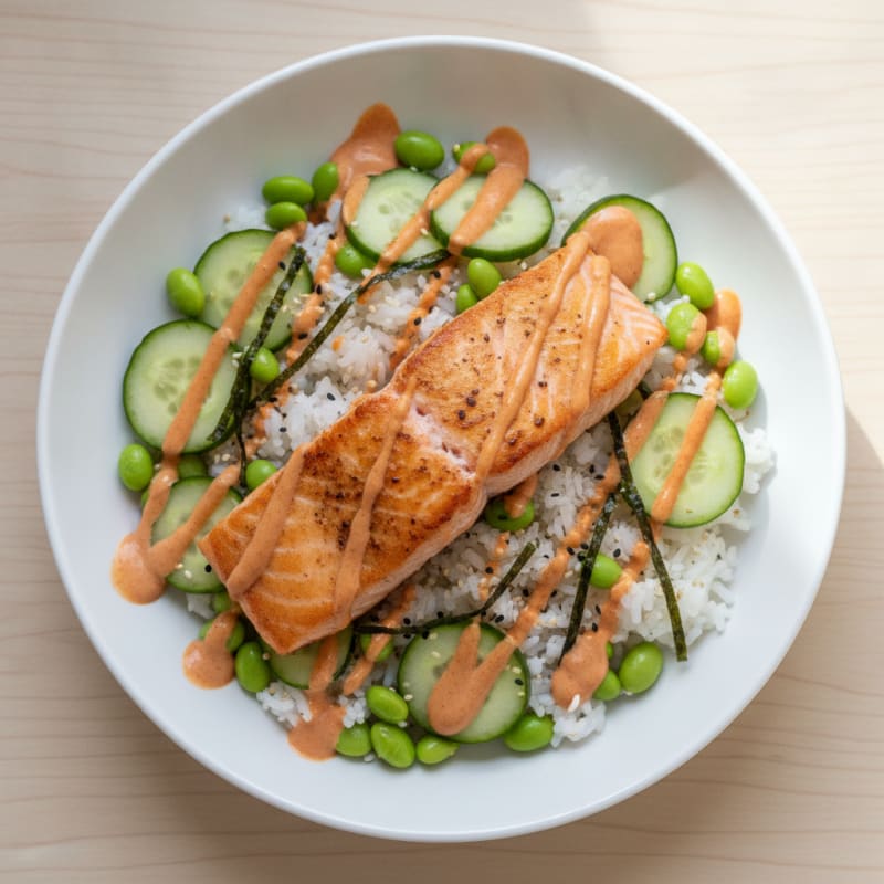 Salmon Sushi Rice Bowl