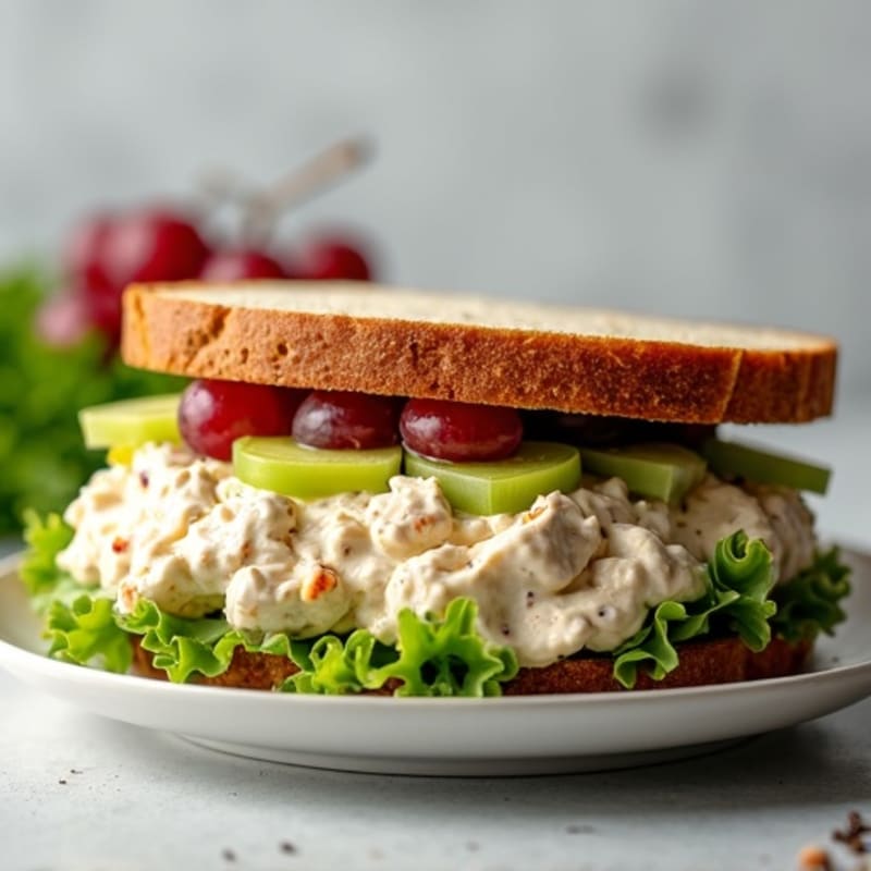 Healthy Creamy Chicken Salad Sandwich