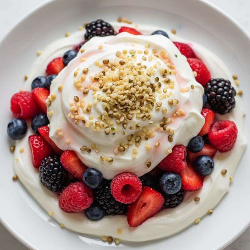 Creamy Greek Yogurt Protein Parfait with Mixed Berries