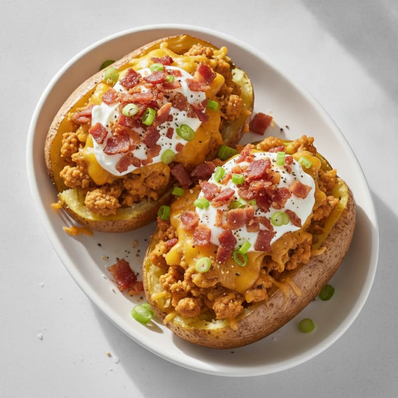 Bacon Cheddar Stuffed Potatoes