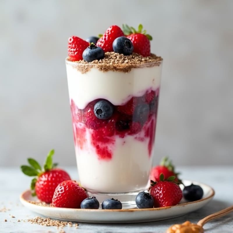 Creamy Greek Yogurt Protein Parfait with Berries