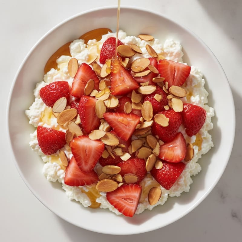 Cottage Cheese Strawberry Protein Bowl