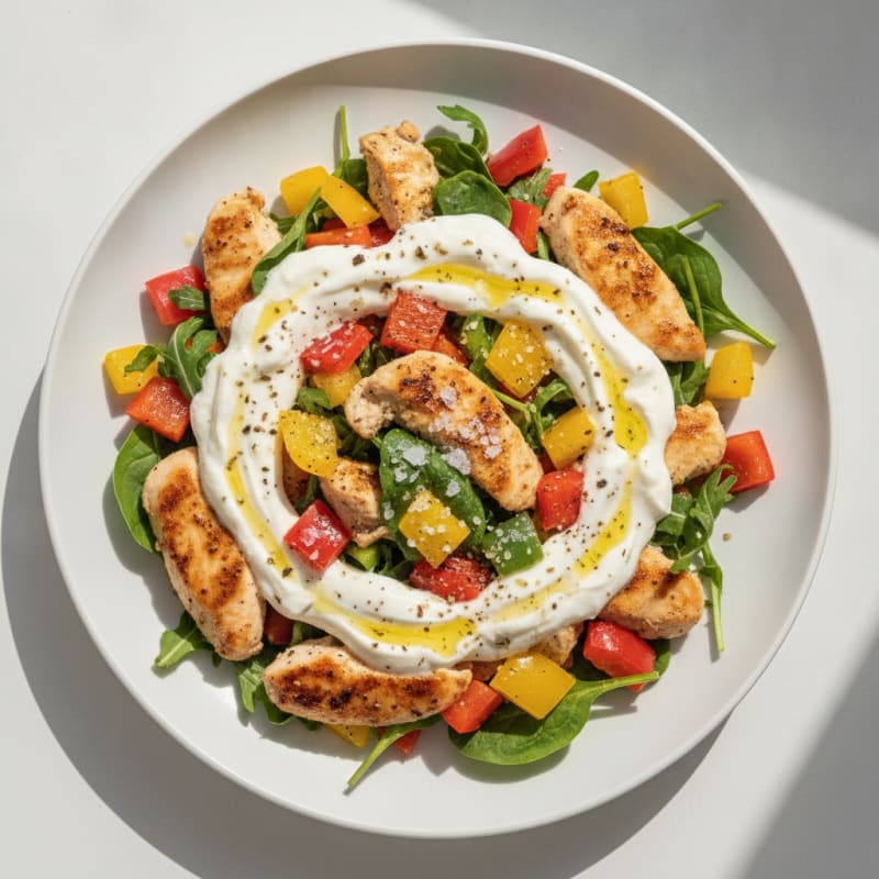 Mediterranean Greek Yogurt Chicken Salad
