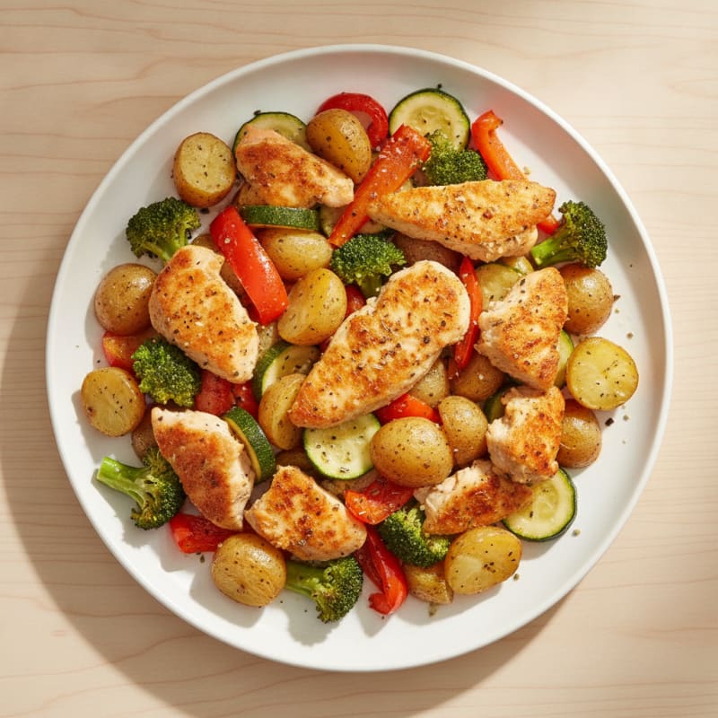 Sheet Pan Lemon Herb Chicken and Veggies