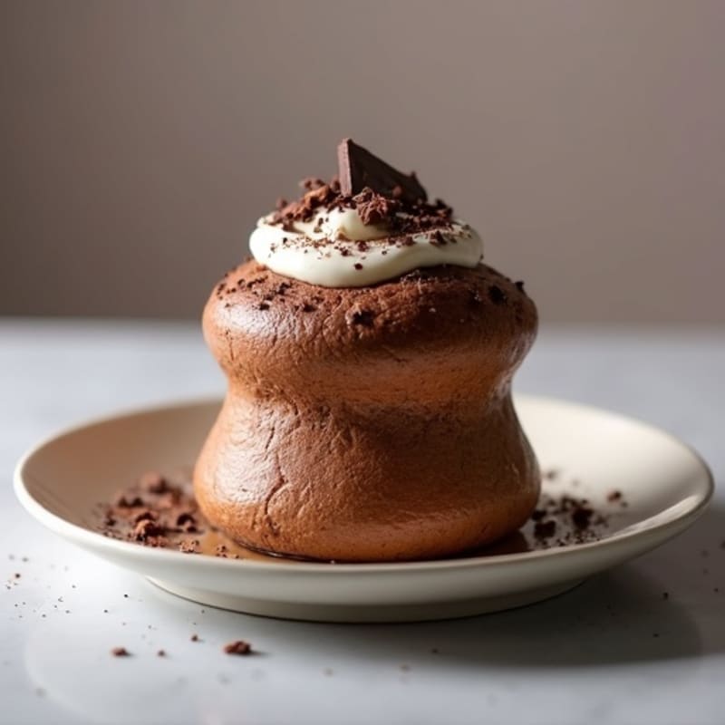 Dark Chocolate Protein Soufflé