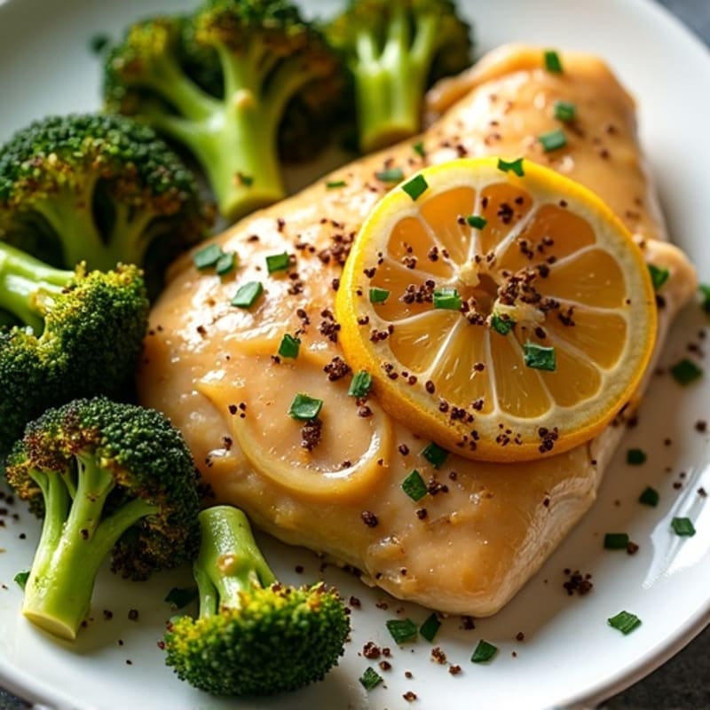 Sheet Pan Lemon-Garlic Chicken with Roasted Broccoli