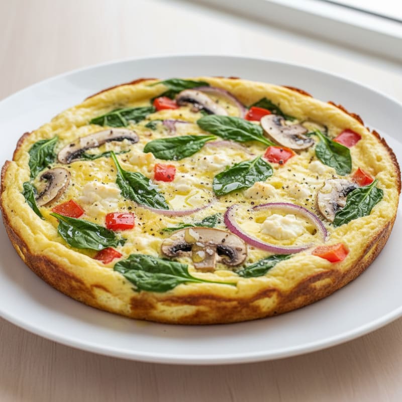Garden Vegetable Egg White Bake
