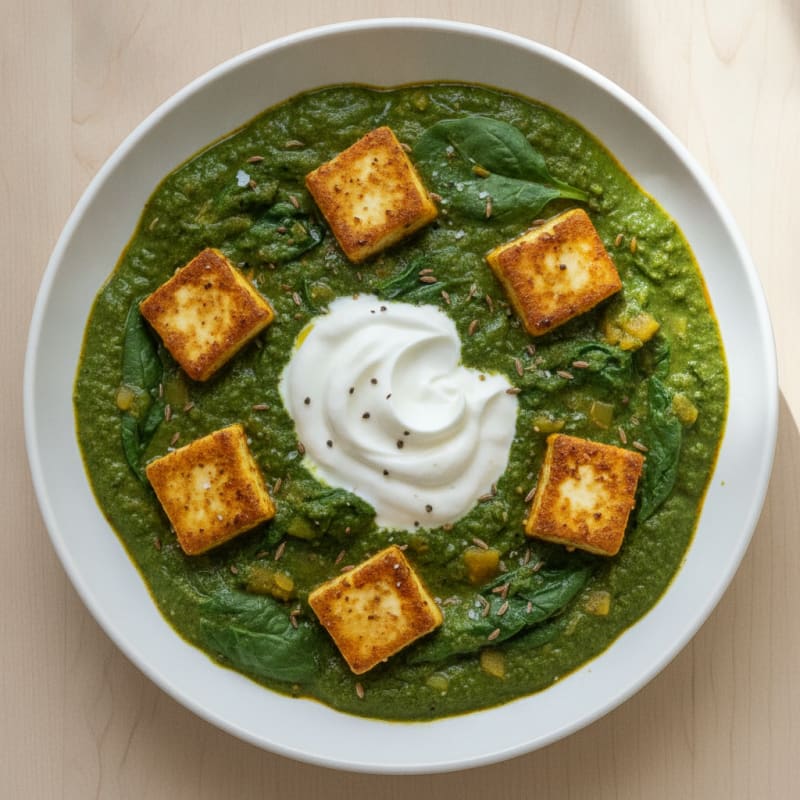 Paneer and Spinach Curry