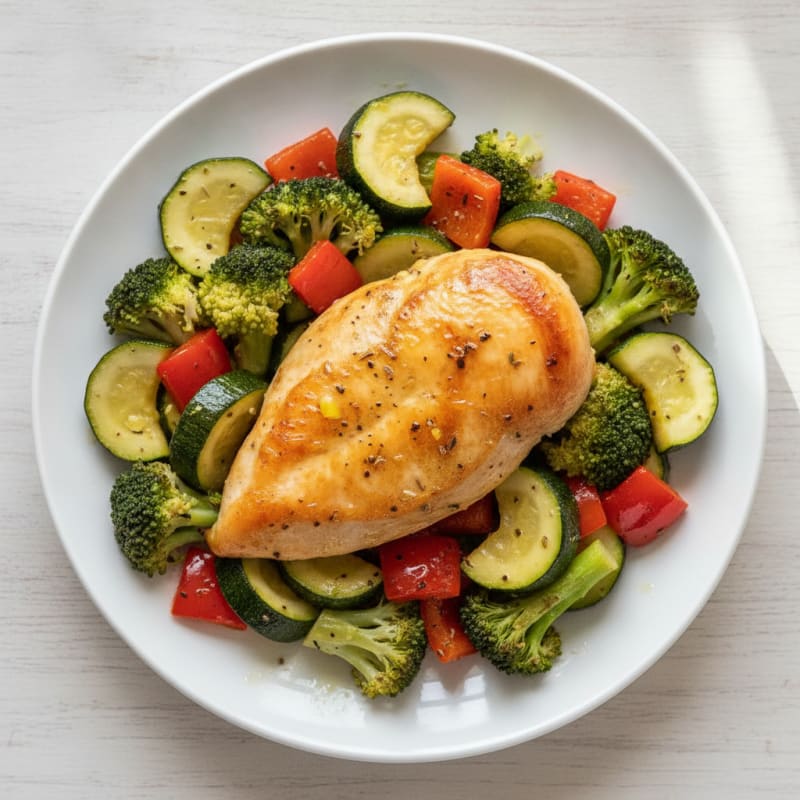 Lemon Herb Roasted Chicken and Veggies