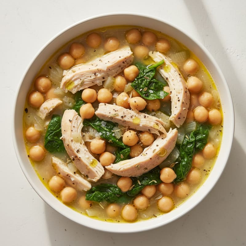 Hearty Chicken and Chickpea Water Stew