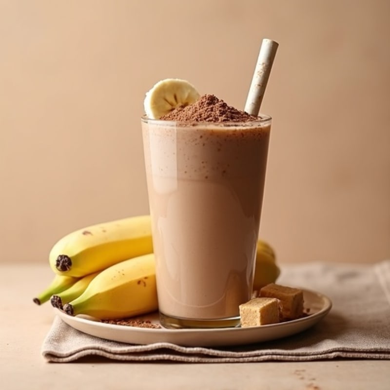 Creamy Peanut Butter Chocolate Protein Smoothie
