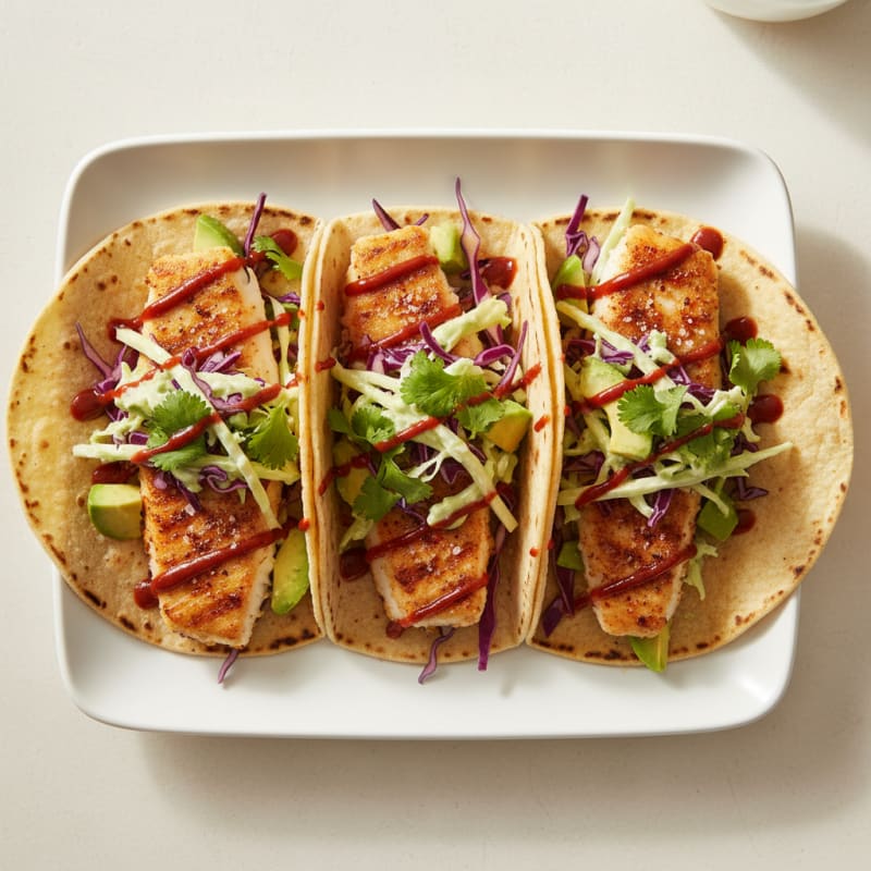 Crispy Chili-Lime Tilapia Tacos