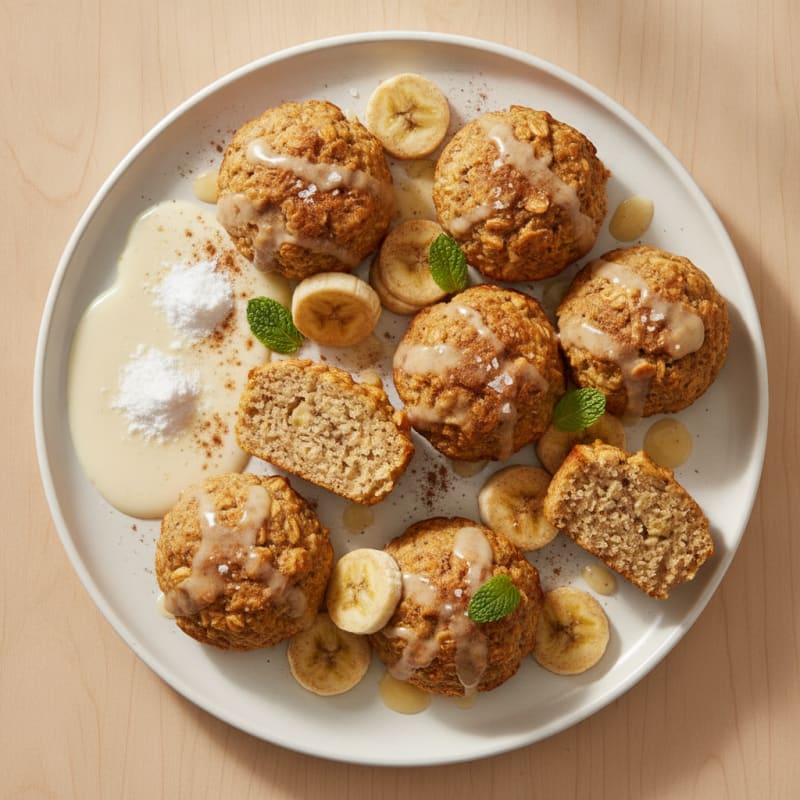 High-Protein Baked Banana Oat Bites