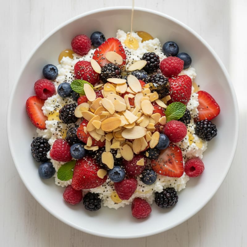Cottage Cheese and Berry Protein Parfait