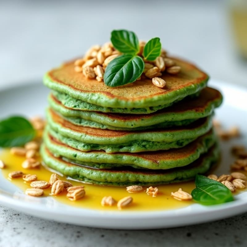 Protein-Packed Green Spinach Pancakes