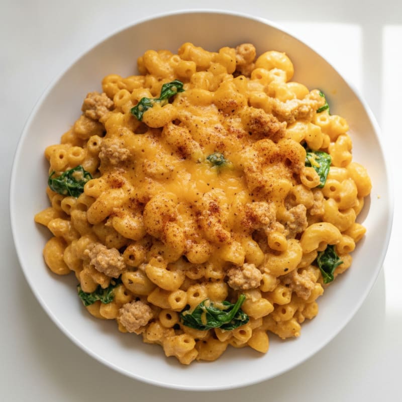 High-Protein Classic Baked Macaroni and Cheese