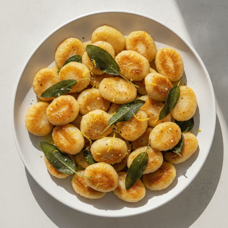Ricotta Gnocchi with Sage Butter Sauce