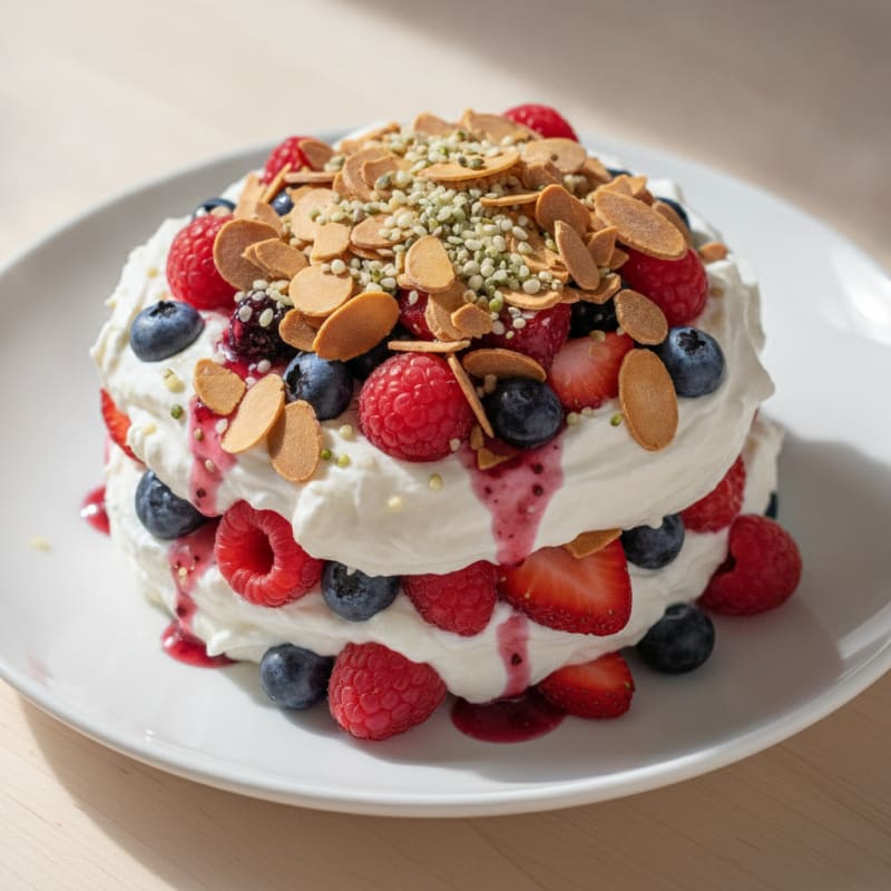 Silky Greek Yogurt and Mixed Berry Protein Parfait