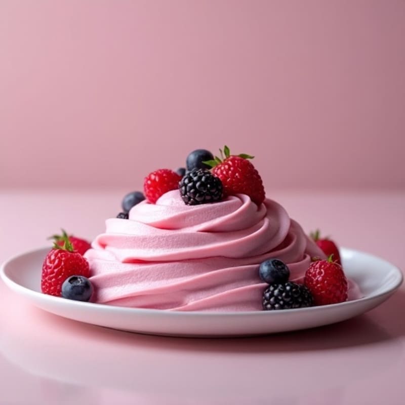 Greek Yogurt Protein Mousse with Mixed Berries