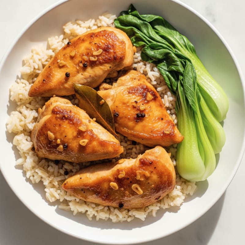 Garlic-Soy Glazed Chicken Adobo