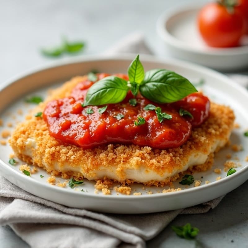 Crispy Baked Chicken Parmesan with Fresh Herbs