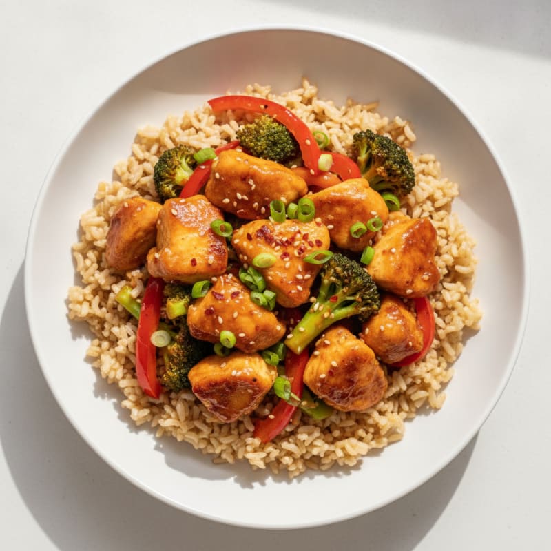 General Tso's Style Chicken Stir-Fry