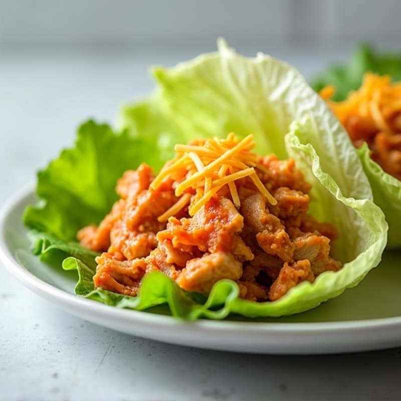 Spicy Buffalo Ranch Chicken Lettuce Wrap