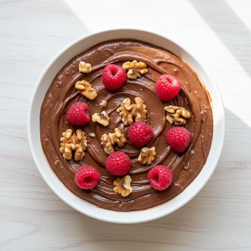 Silky Chocolate Protein Pudding with Greek Yogurt