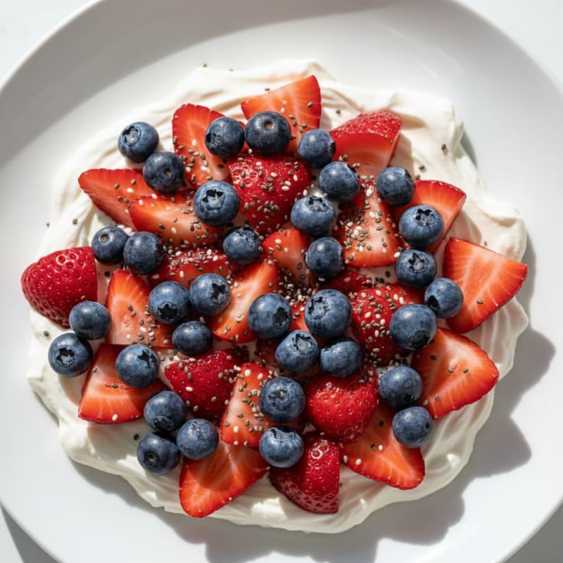 Silky Greek Yogurt Protein Pudding with Fresh Berries