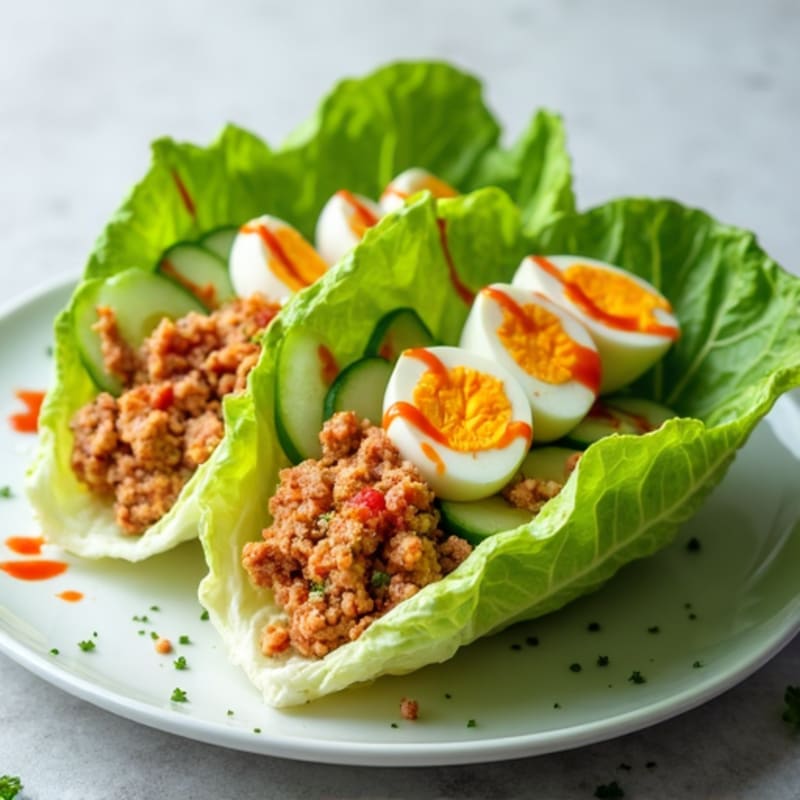 Spicy Sriracha Tuna Lettuce Wrap