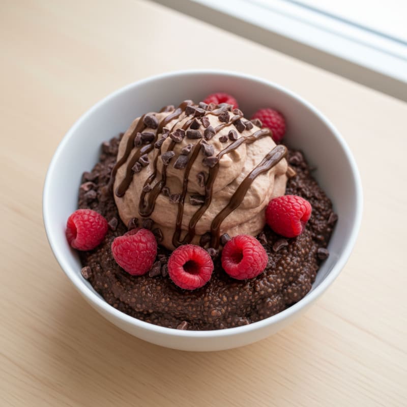 Chocolate Protein Chia Pudding