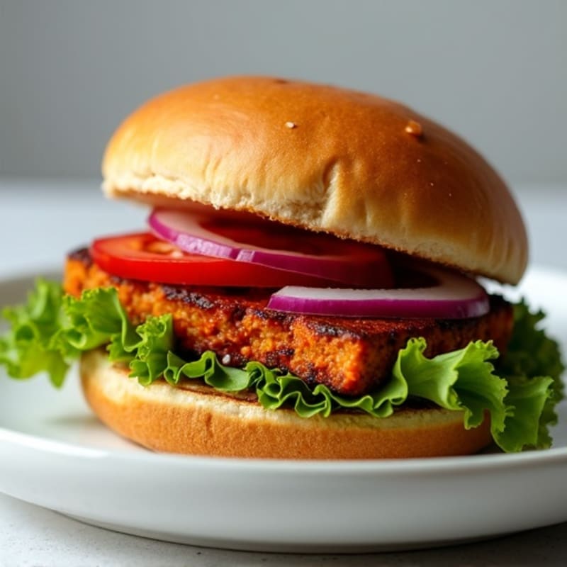 Hearty Smoky BBQ Tempeh Sandwich