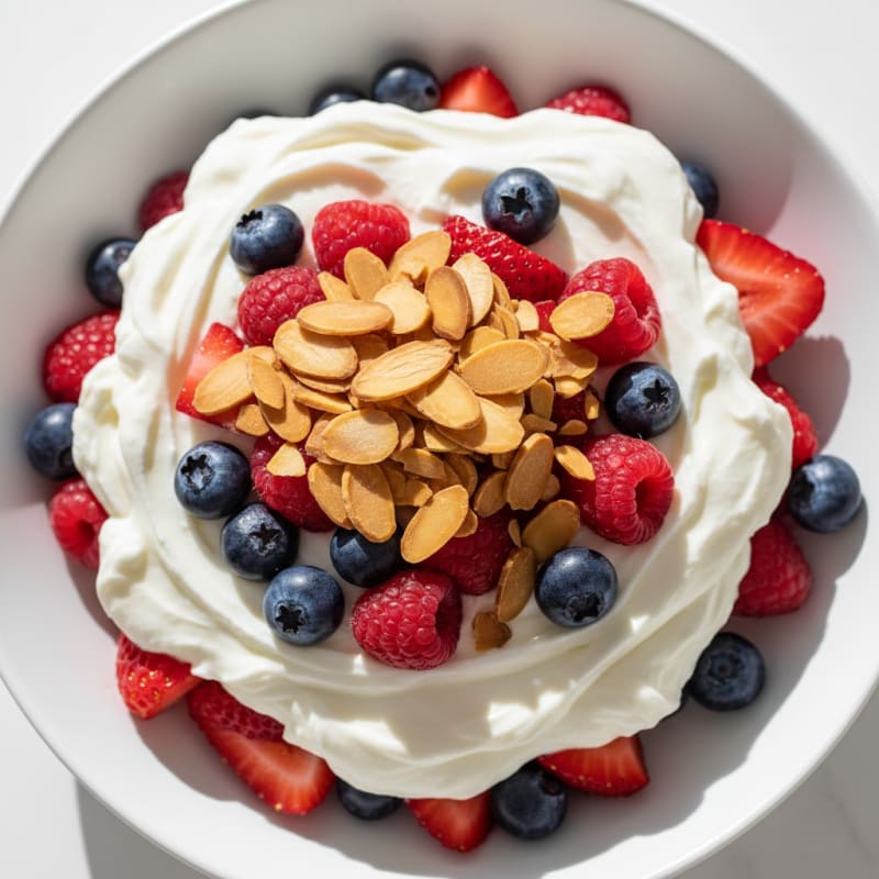 Creamy Greek Yogurt Protein Parfait with Mixed Berries