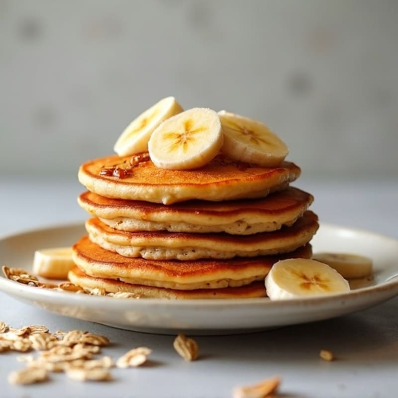 Caramelized Banana Protein Pancakes